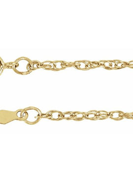 14K Yellow Gold 1.5 mm Rope 7