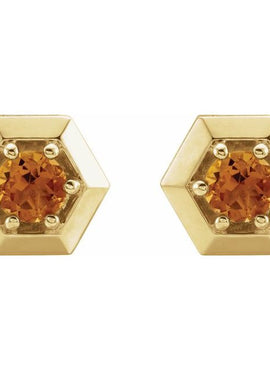 14K White Gold 1/2 CTW Natural Diamond Geometric Earrings