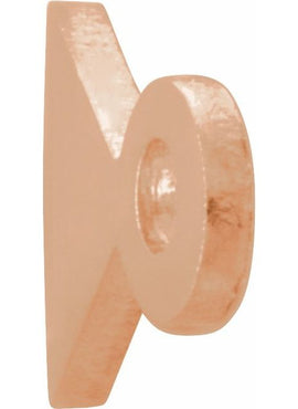 14K Yellow Gold 22 Gauge Identification Bracelet Stamping with External Drilled Eyelet