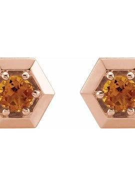 14K White Gold 1/2 CTW Natural Diamond Geometric Earrings