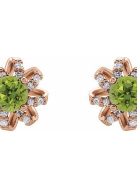 14K White Gold 1 CTW Natural Diamond Halo-Style Earrings