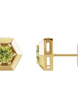 14K White Gold 1/2 CTW Natural Diamond Geometric Earrings