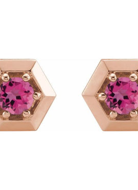14K White Gold 1/2 CTW Natural Diamond Geometric Earrings