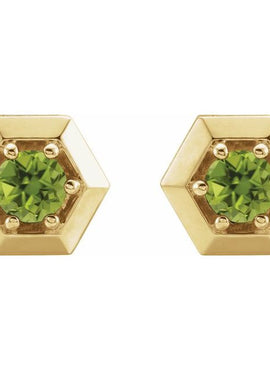 14K White Gold 1/2 CTW Natural Diamond Geometric Earrings