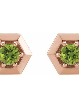 14K White Gold 1/2 CTW Natural Diamond Geometric Earrings