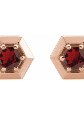 14K White Gold 1/2 CTW Natural Diamond Geometric Earrings