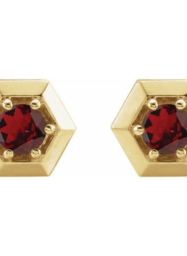 14K White Gold 1/2 CTW Natural Diamond Geometric Earrings