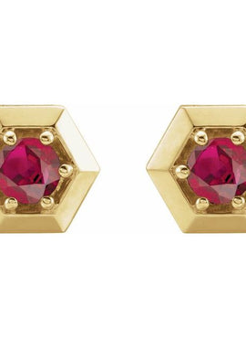 14K White Gold 1/2 CTW Natural Diamond Geometric Earrings
