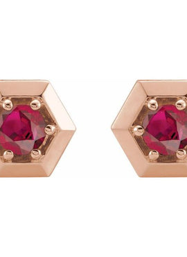 14K White Gold 1/2 CTW Natural Diamond Geometric Earrings