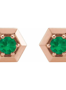 14K White Gold 1/2 CTW Natural Diamond Geometric Earrings
