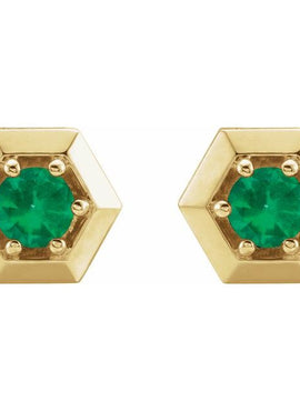 14K White Gold 1/2 CTW Natural Diamond Geometric Earrings