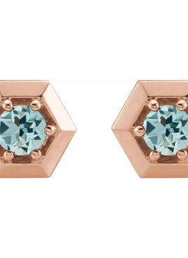 14K White Gold 1/2 CTW Natural Diamond Geometric Earrings