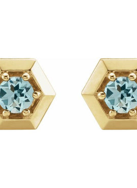 14K White Gold 1/2 CTW Natural Diamond Geometric Earrings