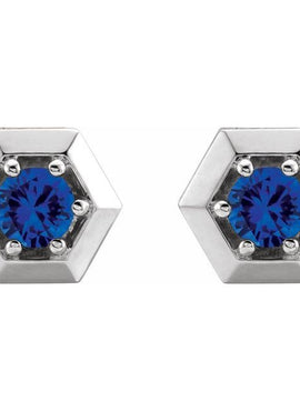 14K White Gold 1/2 CTW Natural Diamond Geometric Earrings
