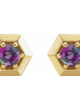 14K White Gold 1/2 CTW Natural Diamond Geometric Earrings