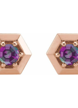 14K White Gold 1/2 CTW Natural Diamond Geometric Earrings