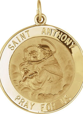 Sterling Silver 18 mm St. Anthony Medal