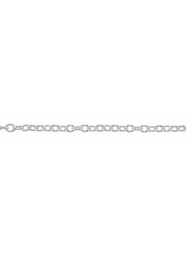 Sterling Silver 7 mm Charm Cable 8