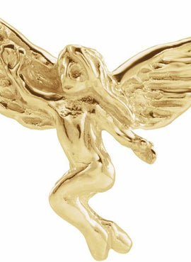 14K Yellow Gold Dancing Angel Lapel Pin