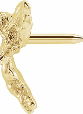 14K Yellow Gold Dancing Angel Lapel Pin