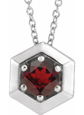 14K White Gold 1/2 CT Natural Diamond Geometric 16-18