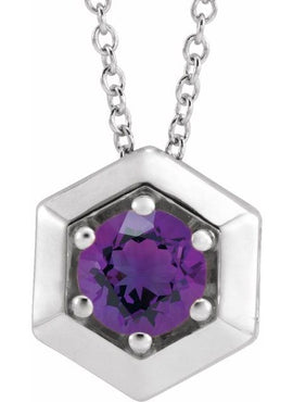 14K White Gold 1/2 CT Natural Diamond Geometric 16-18
