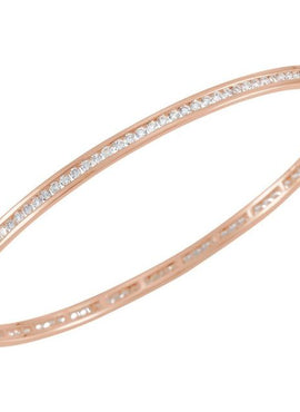 14K Yellow Gold  1 1/2 CTW Natural Diamond Stackable Bangle 8