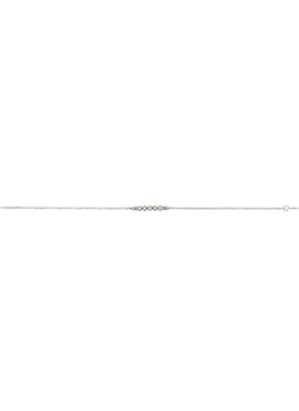 14K White Gold 1/8 CTW Natural Diamond Bar 6 1/2-7 1/2