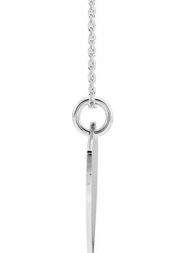 Sterling Silver Engravable Shield Pendant