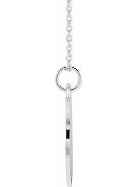 Sterling Silver Engravable Shield Pendant