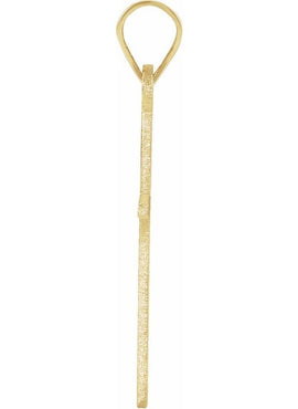 14K Yellow Gold Cross Pendant