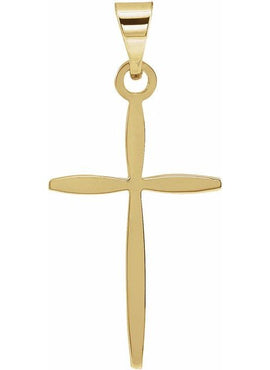 14K Yellow Gold Cross Pendant