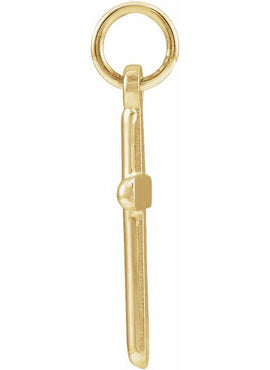 14K Yellow Gold Cross Pendant