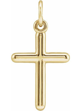 14K Yellow Gold Cross Pendant