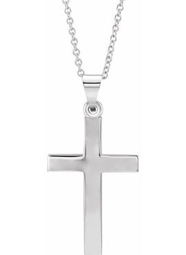 14K Rose Gold Cross Pendant