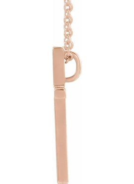Platinum 25.7x15.7 mm Cross Pendant