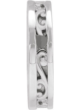 14K White Gold Engravable Disc Pendant
