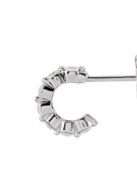 14K White Gold 1 3/8 CTW Natural Diamond 16.5 mm Hoop Earrings