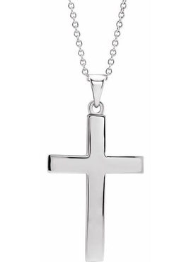 14K Rose Gold Cross Pendant