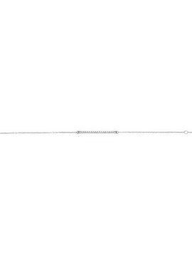 14K White Gold .07 CTW Natural Diamond Bar 6 1/2-71/2