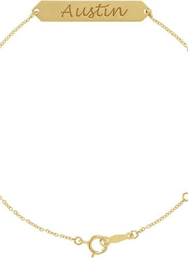14K White Gold Geometric 7-8