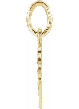 14K Yellow Gold 10 mm Angel Pendant