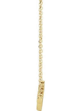 14K White Gold Faith 16