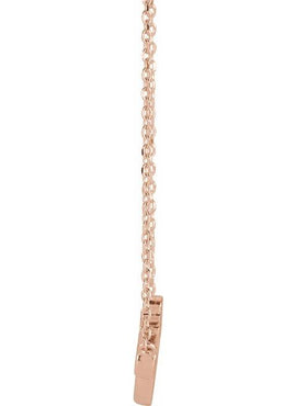 14K White Gold Faith 16