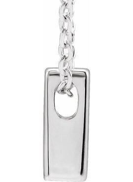 14K Yellow Gold Initial A 16-18