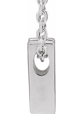 14K Yellow Gold Initial A 16-18