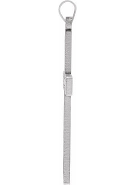 14K White Gold Cross 18
