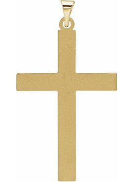 14K White Gold Cross 18