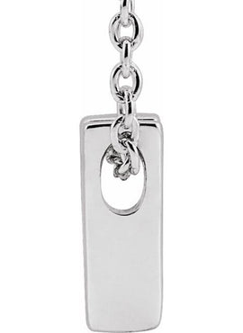 14K Yellow Gold Initial A 16-18
