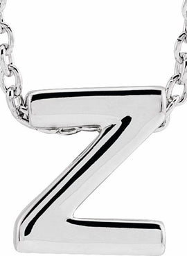 14K Yellow Gold Initial A 16-18